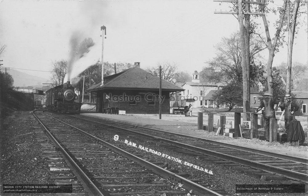 Postcard: Boston & Maine Railroad Station, Enfield, New Hampshire